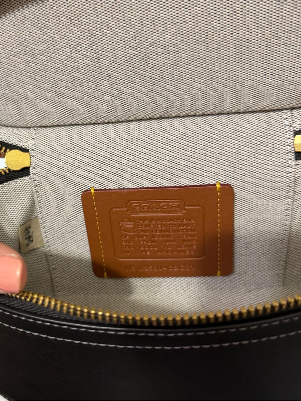 Coach The Trail Bag Leather Limited Re-Edition Vanity Satchel with Gold Hardware - Picture 6 of 8